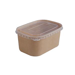 Rectangle paper salad bowl